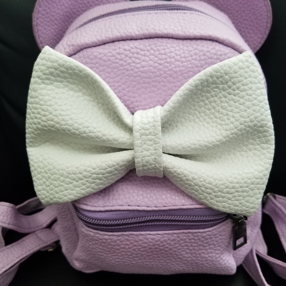 Purple & white Minnie Mouse Backpack - Picture 6 of 7